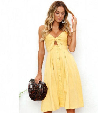 Backless Long Sheath Dress – Summer & Party Style