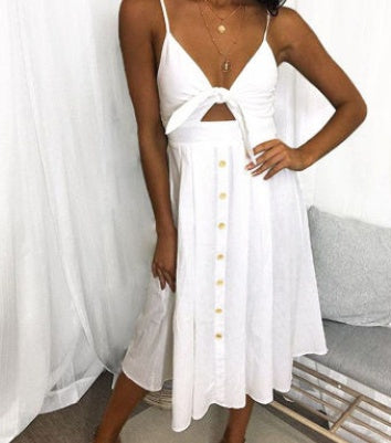Backless Long Sheath Dress – Summer & Party Style