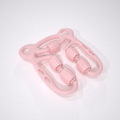 U-Shape Trigger Point Massage Roller – 4-Wheel Full Body Muscle Massager