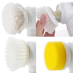 Electric 5-in-1 Cleaning Brush – For Bathtub & Home Use