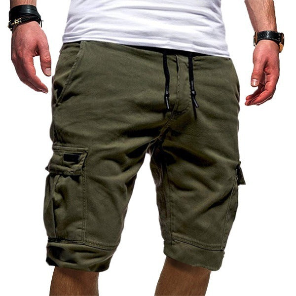 Men's Casual Cargo Jogger Shorts – Summer Workout & Combat Style