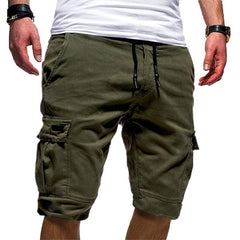 Men's Casual Cargo Jogger Shorts – Summer Workout & Combat Style