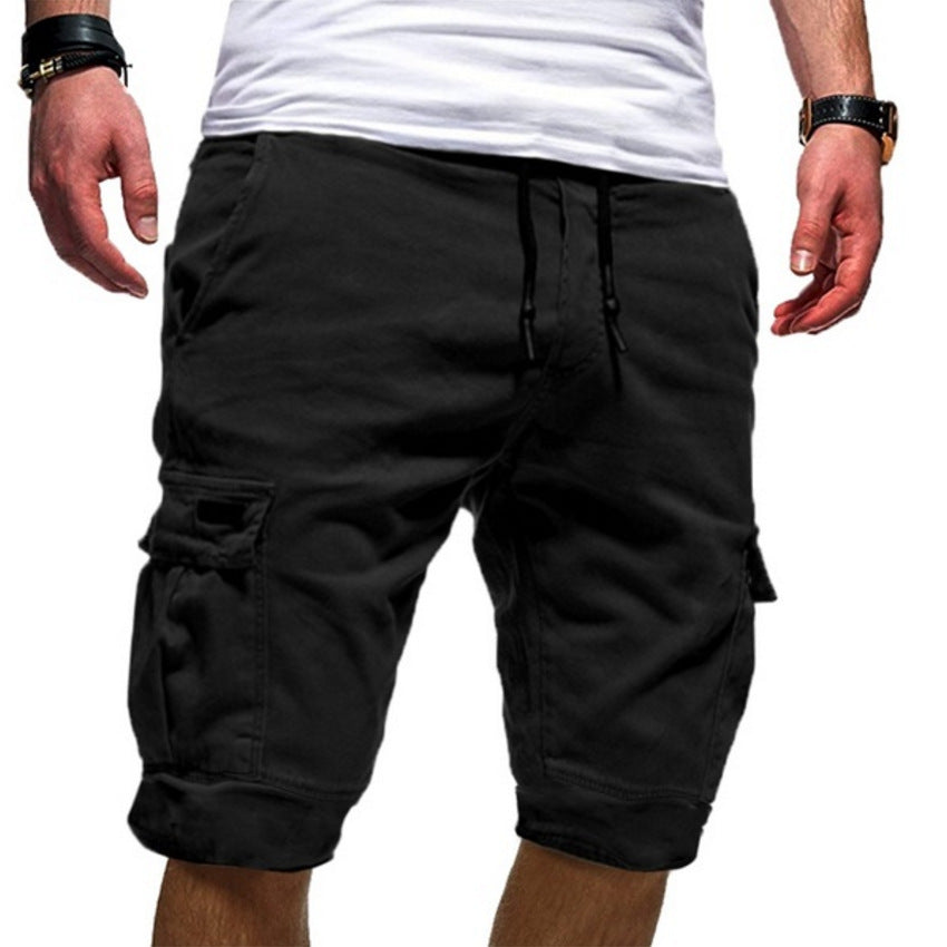 Men's Casual Cargo Jogger Shorts – Summer Workout & Combat Style