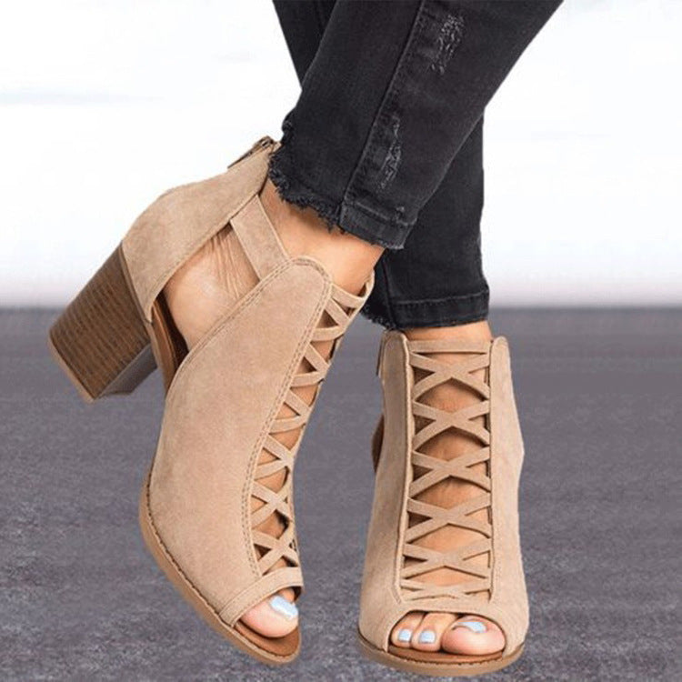 Women's Wide Heel Pumps – Plus Size Soft Leather Shoes