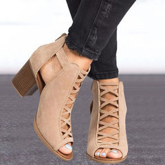 Women's Wide Heel Pumps – Plus Size Soft Leather Shoes