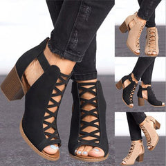 Women's Wide Heel Pumps – Plus Size Soft Leather Shoes