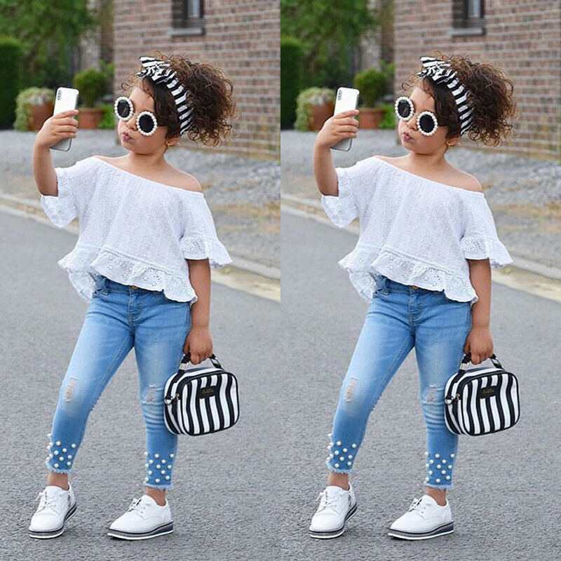 Kids' Fashion Collection – T-Shirt & Shorts Set for Girls