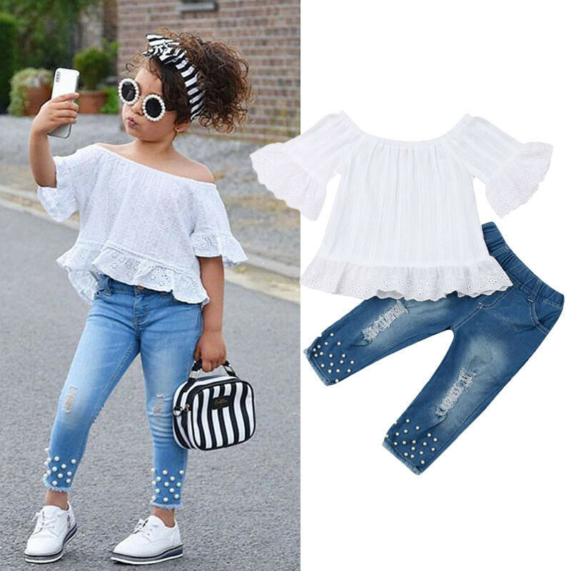 Kids' Fashion Collection – T-Shirt & Shorts Set for Girls