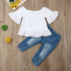 Kids' Fashion Collection – T-Shirt & Shorts Set for Girls