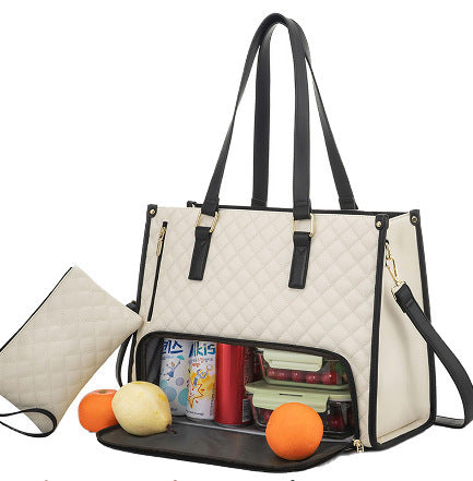 Office Lunch Bag for Women - Thermal & Leakproof with Laptop Sleeve