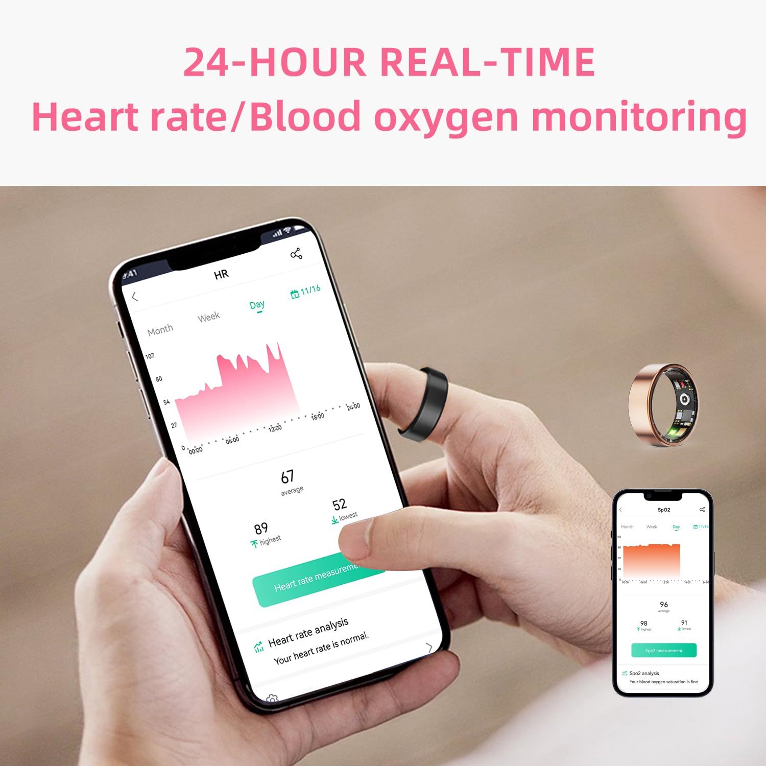 Smart Health Ring – Fitness & Sleep Tracker