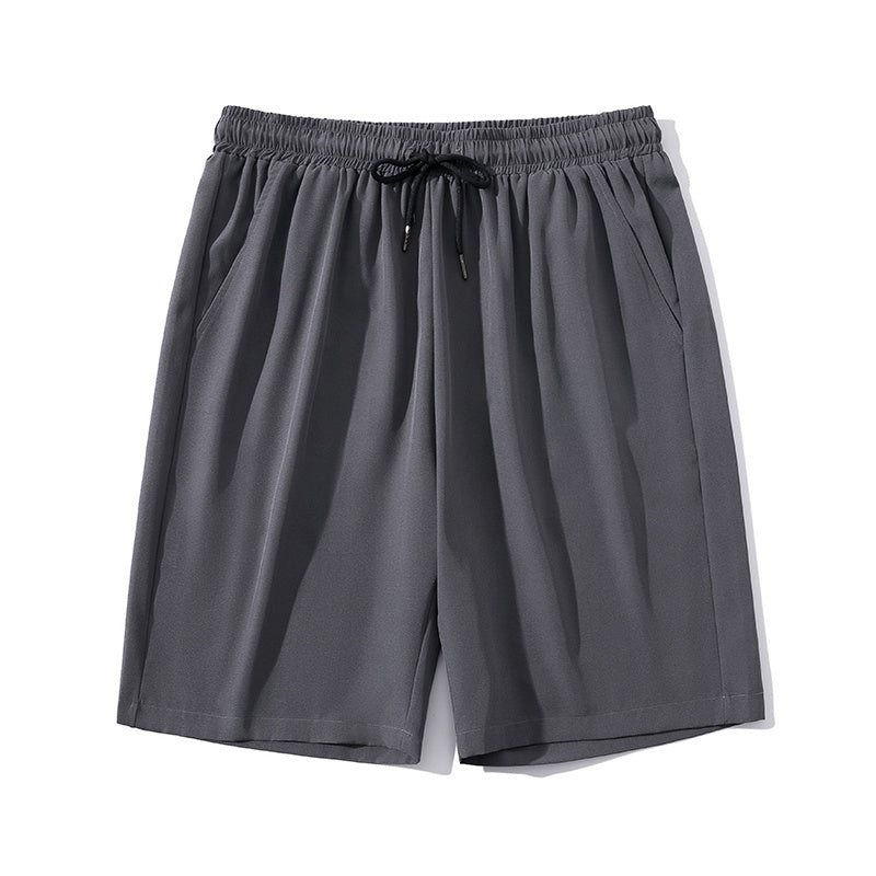 Men's Ice Silk Cropped Pants – Quick-Dry & Casual Sport Style