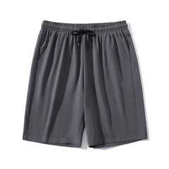 Men's Ice Silk Cropped Pants – Quick-Dry & Casual Sport Style