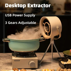 Mini USB Kitchen Hood – Portable Desktop Exhaust Fan
