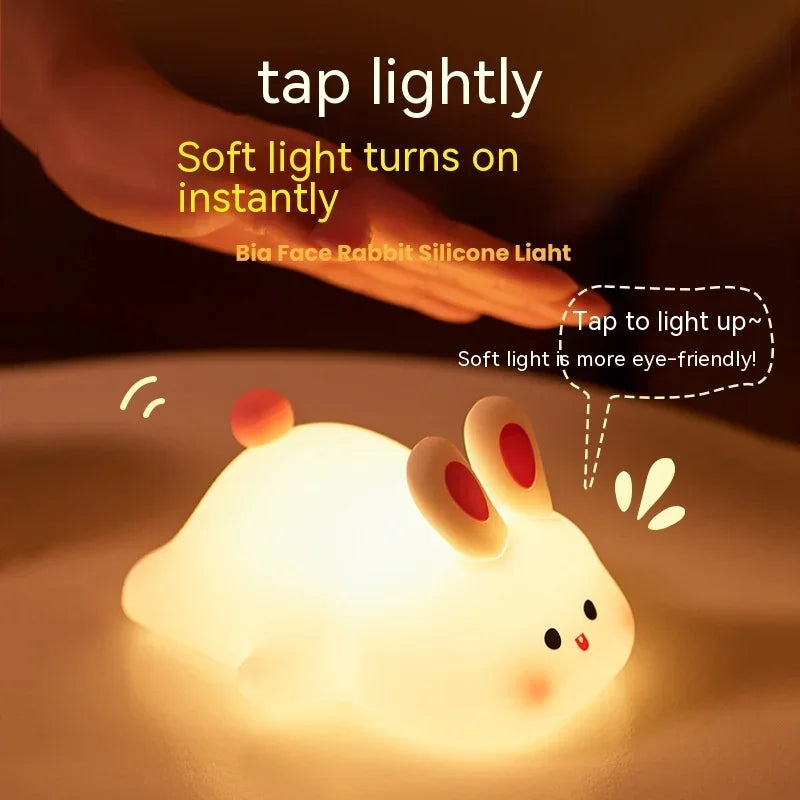 Adorable Rabbit Night Light – Perfect for Kids’ Rooms & Holidays