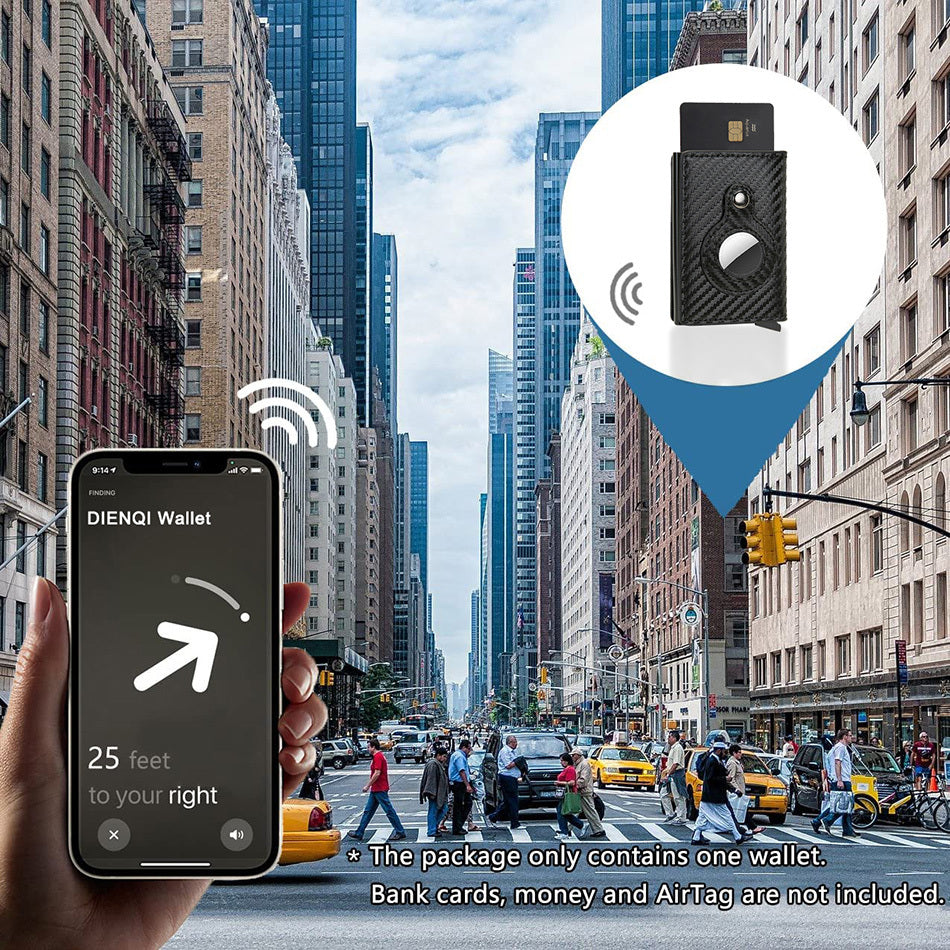 AirTag Card Wallet – RFID, Anti-Theft, Slim Design