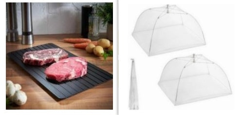 Quick Defrosting Tray – Aluminum Thawing Plate for Kitchen