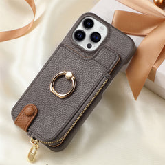 Multi-Function Phone Case – Ring, Zipper & Card Holder for 16 Phones