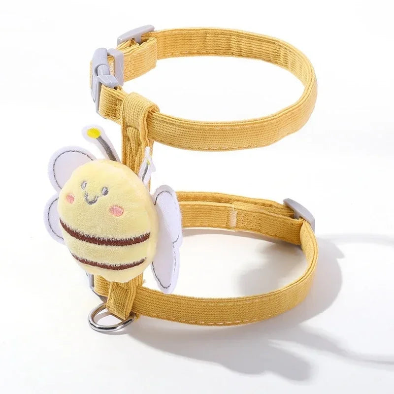 Adjustable Bee Harness & Leash Set – For Small Pets & Outdoor Walks