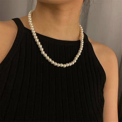 Vintage Pearl Choker Necklace