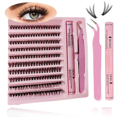 False Eyelash Starter Set – 200 Lashes & Dual Glue