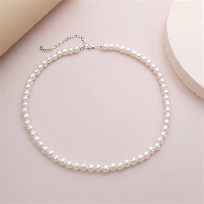 Vintage Pearl Choker Necklace
