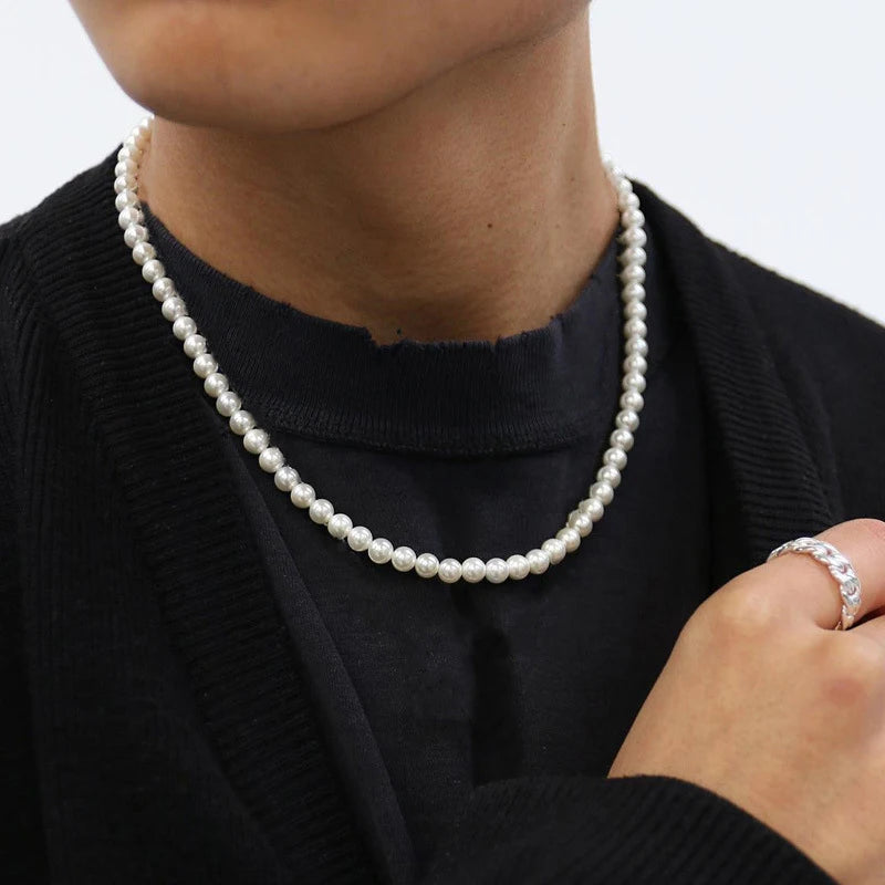 Vintage Pearl Choker Necklace