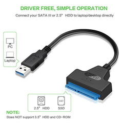 USB 3.0/Type-C to SATA Adapter for 2.5" Drives