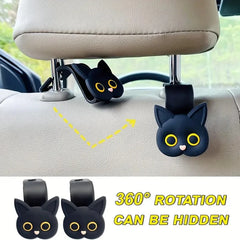 Cat Car Seat Hooks – Stylish Universal Organizer for Bags & Coats