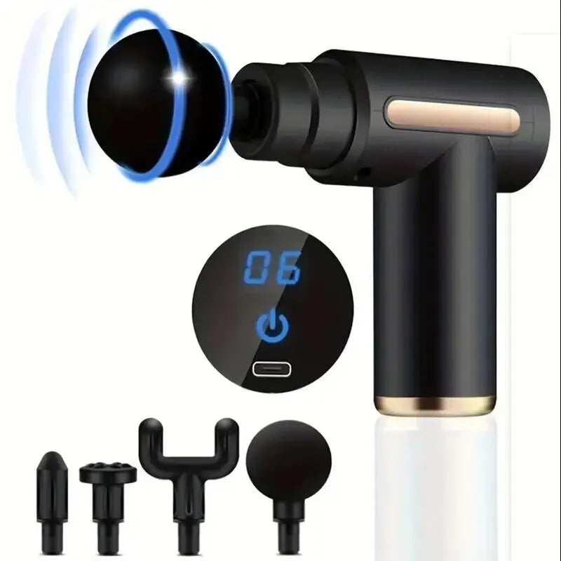 Electric Massage Gun – Deep Tissue Percussion for Neck, Back & Body