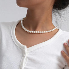 Vintage Pearl Choker Necklace
