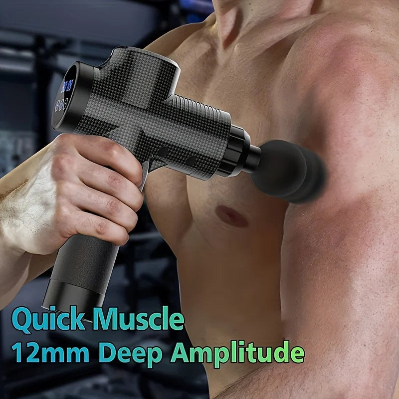 Electric Massage Gun – Deep Tissue Percussion for Neck, Back & Body