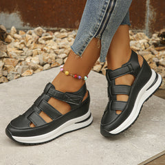 Women’s Summer Wedge Hollow Toe Breathable Shoes