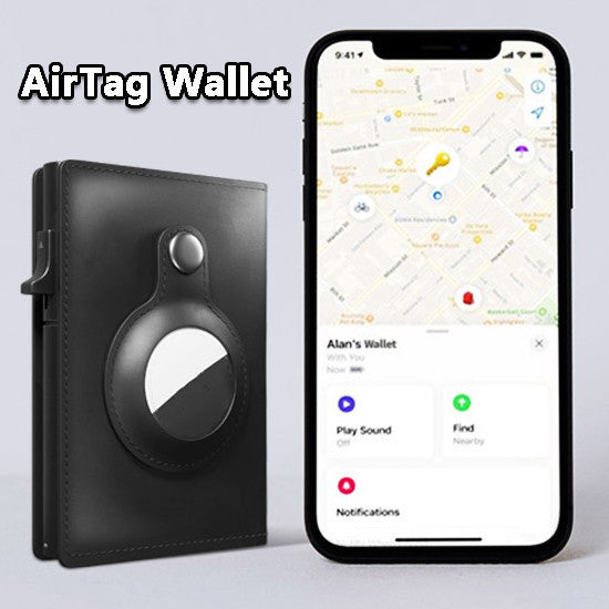 AirTag Card Wallet – RFID, Anti-Theft, Slim Design