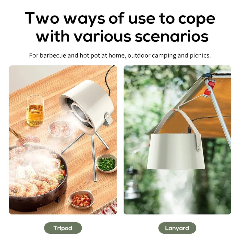 Mini USB Kitchen Hood – Portable Desktop Exhaust Fan